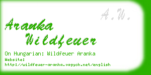 aranka wildfeuer business card
